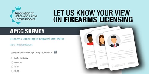 Let us know your view on firearms licensing. APCC survey.
